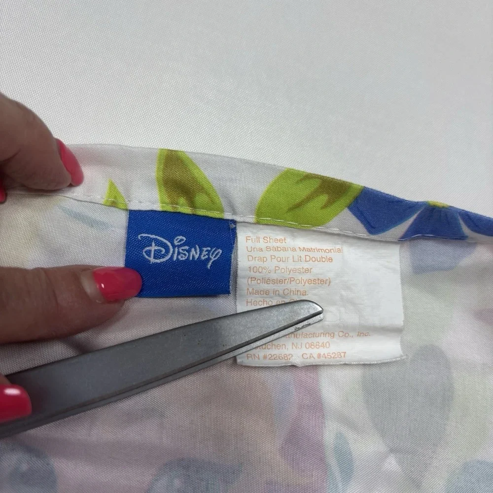 Disney Frozen Anna & Elsa Flat & Fitted Full Sheets Flowers Excellent Condition